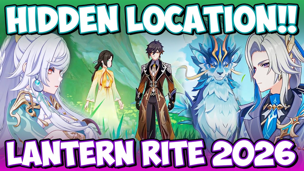 3 HIDDEN LOCATIONS_ ZIBAI, FUJIN & NEUVILLETTE Lantern Rite 2026 Cutscene Genshin Impact 6.3 LUNA IV