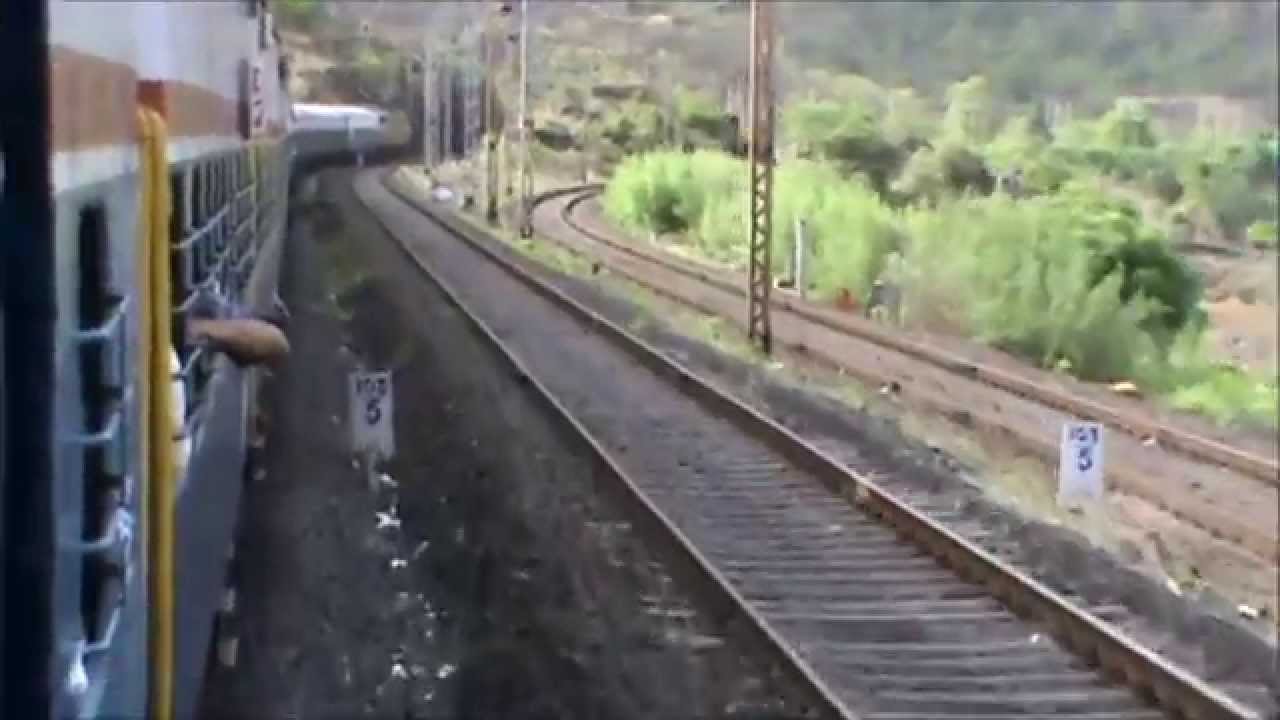 Mumbai-Pune Intercity Express in The Beautiful Gradients & Curves OF Bhor Ghats