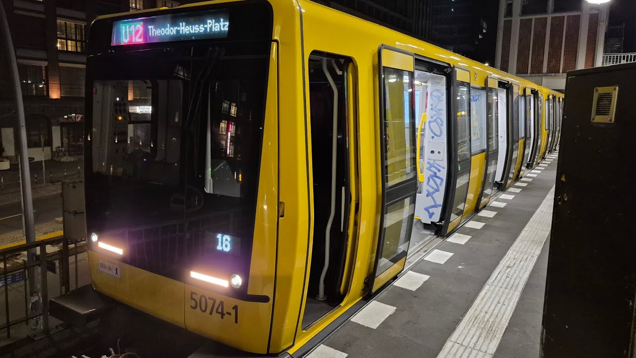 U-Bahn Berlin | Aussetzerfahrt auf der U12 von Warschauer Str. bis Theodor-Heuss-Pl. im IK20 5074-1