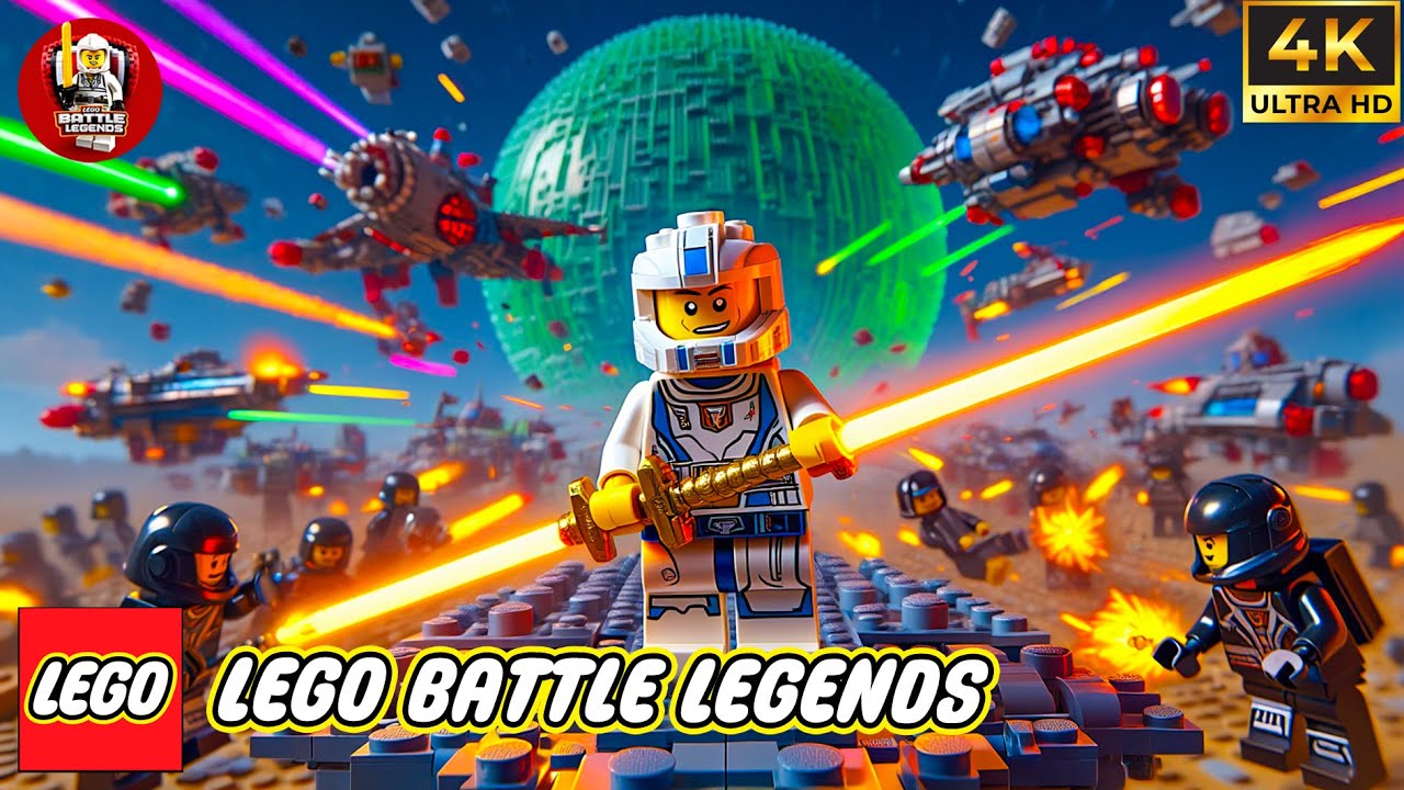 [4K] LEGO Movie | LEGO Space Heroes vs Alien Robot Invasion