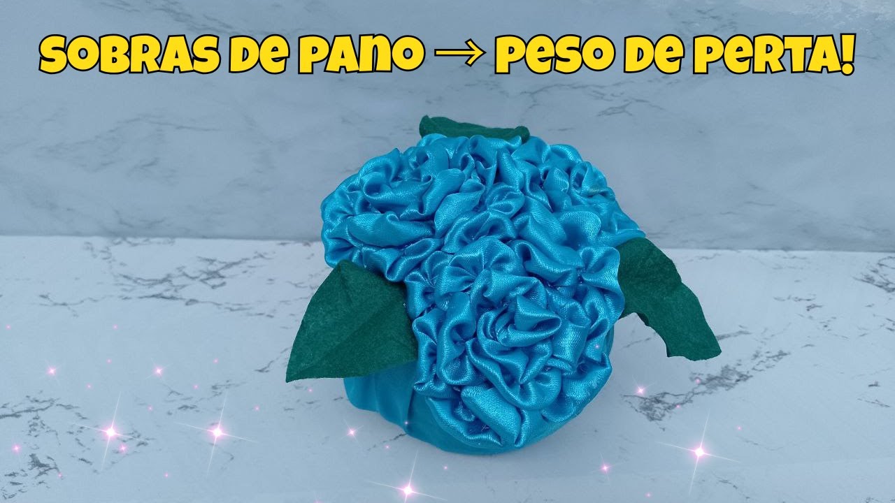 Como Fazer Peso de Porta com Retalhos de Tecido (Projeto Econômico!)