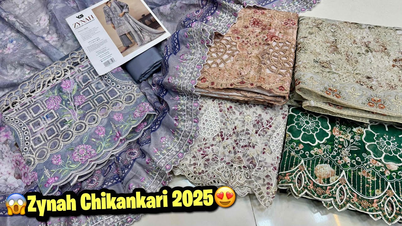 Zynah By Vs Textile | Zynah Chikankari 2025 | Zynah New Collection 2025 | Cloth Point