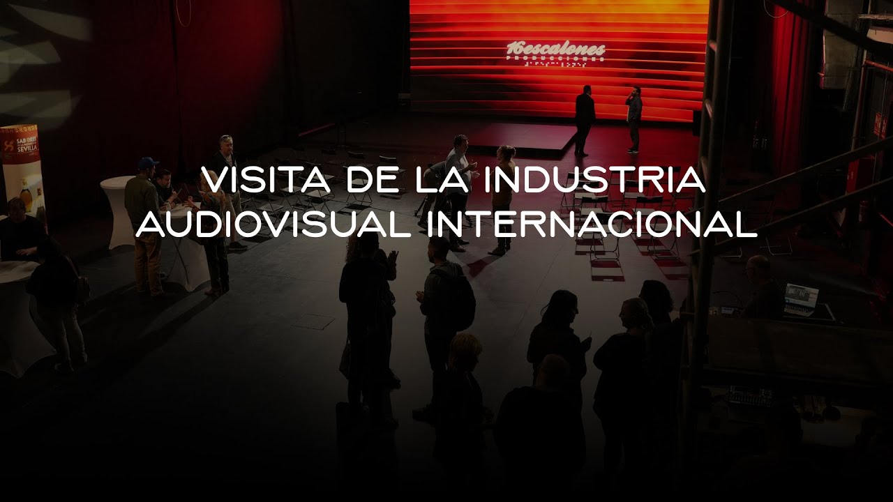 Making of de la visita al plató de 16 Escalones de la industria audiovisual internacional