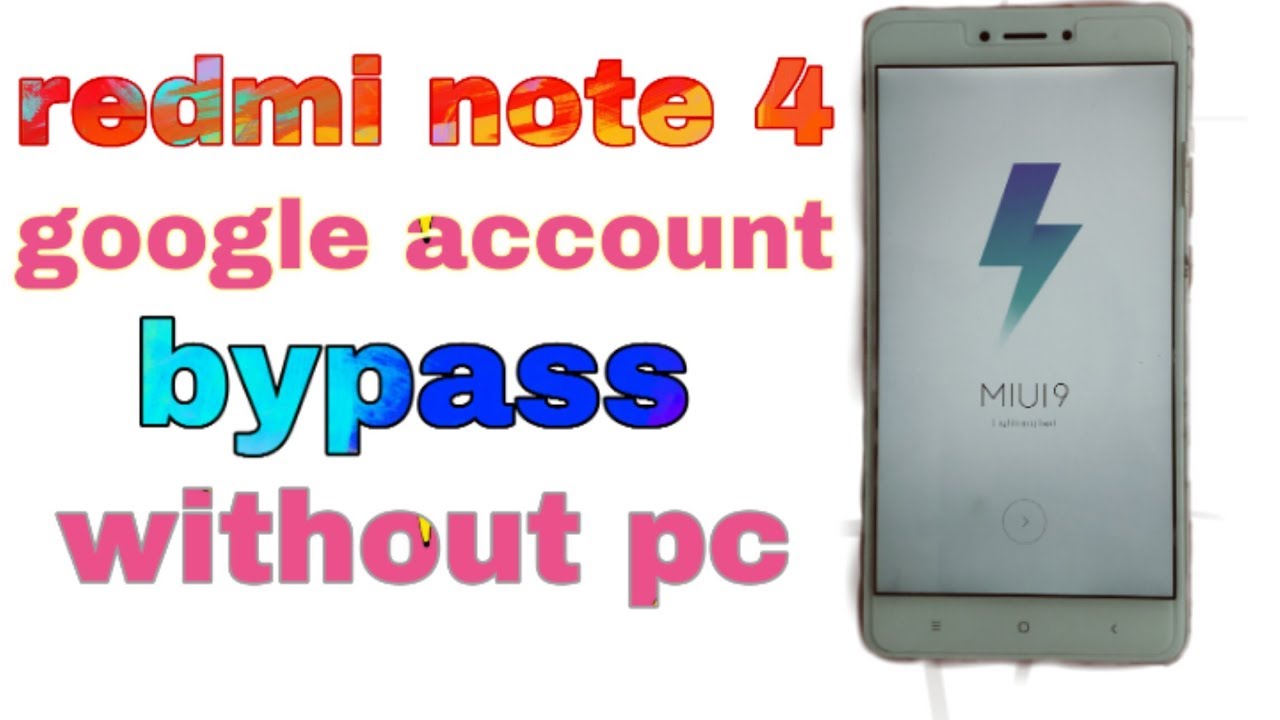 redmi note 4 (2016100) frp bypass || redmi note 4 google account bypass || without pc