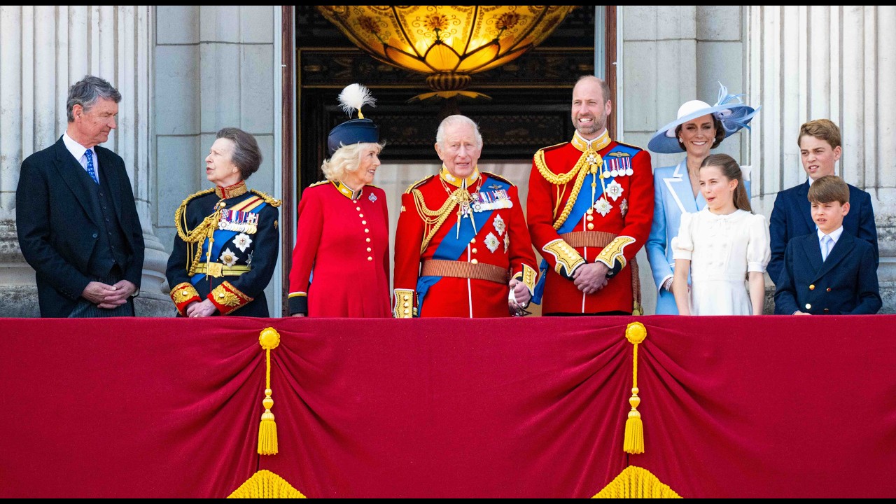 The British Royal Family at the balcony at Trooping The Colour, London, UK 2026 #troopingthecolour