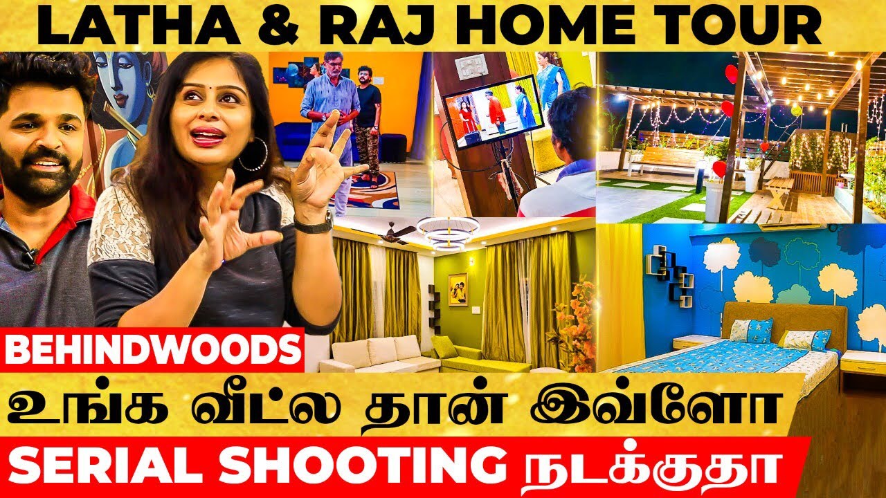 6 Bedrooms ஒரே வீட்ல 😱 Serial Shootings-காக வீட்டையே Restaurant மாதிரி - Latha & Raj BIG Home Tour
