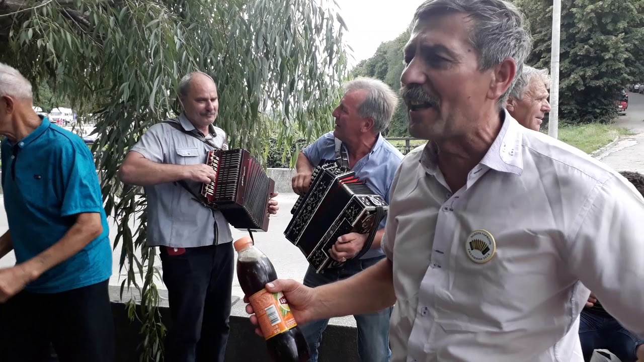 Фесюра і Володимир Щербаков на гармонь і бубен фестиваль Умань. 2018