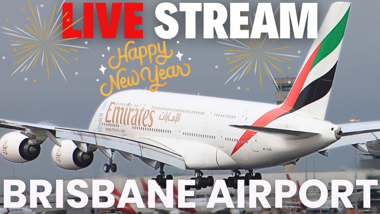 🔴 LIVE Last Day of 2025 NYE 🎆 at Brisbane Airport Plane Spotting ✈️