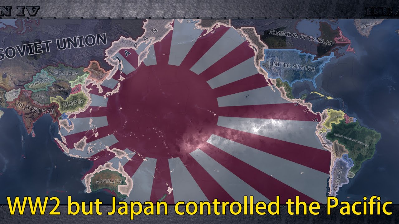 WW2 but Japan controlled the Pacific | Hoi4 Timelapse