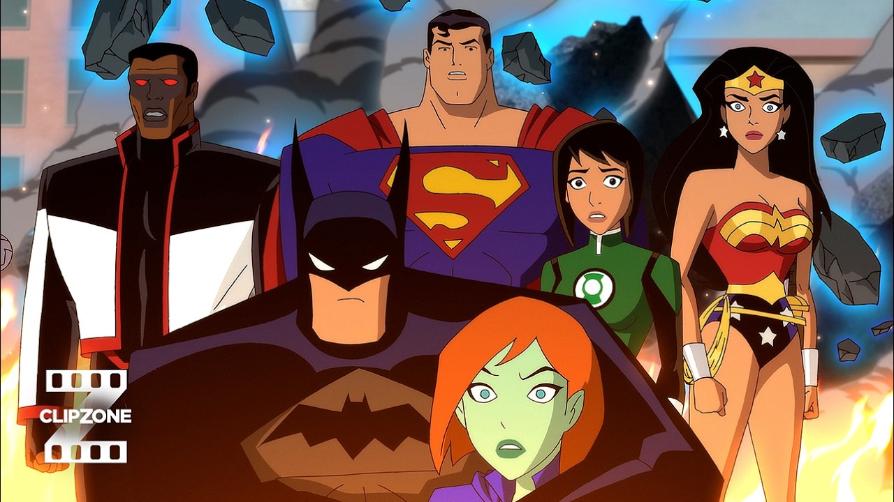 Justice League Vs. The Fatal Five | Chaos in the City | ClipZone: Heroes & Villains