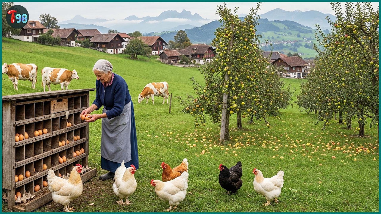 A Peaceful Countryside Day — Harvesting, Feeding Animals, and Simple Farm Life
