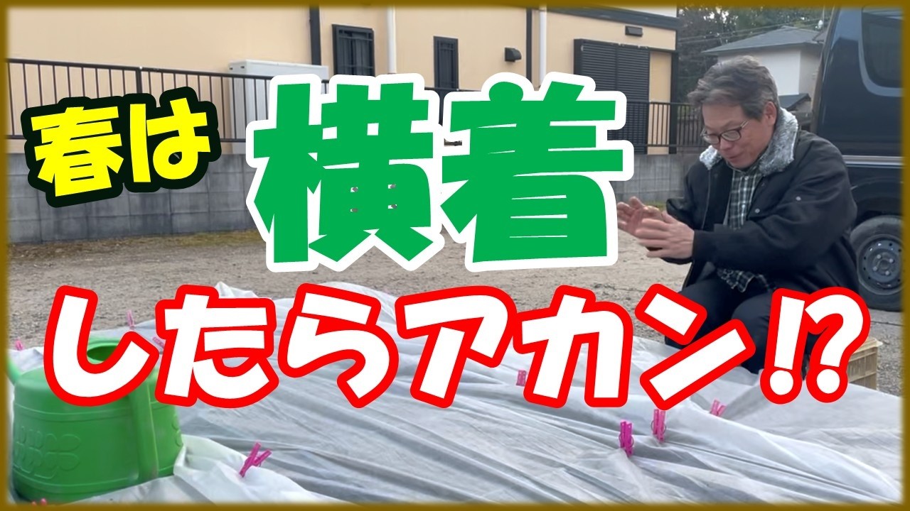 夏に横着栽培するために、春は横着できません！