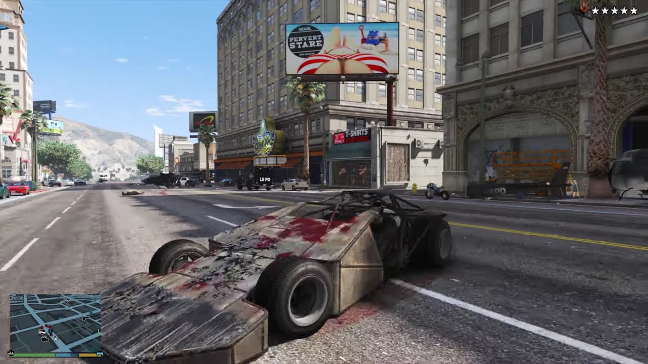 GTA 5 - Epic Ramp Buggy Rampage + Ten Star Escape