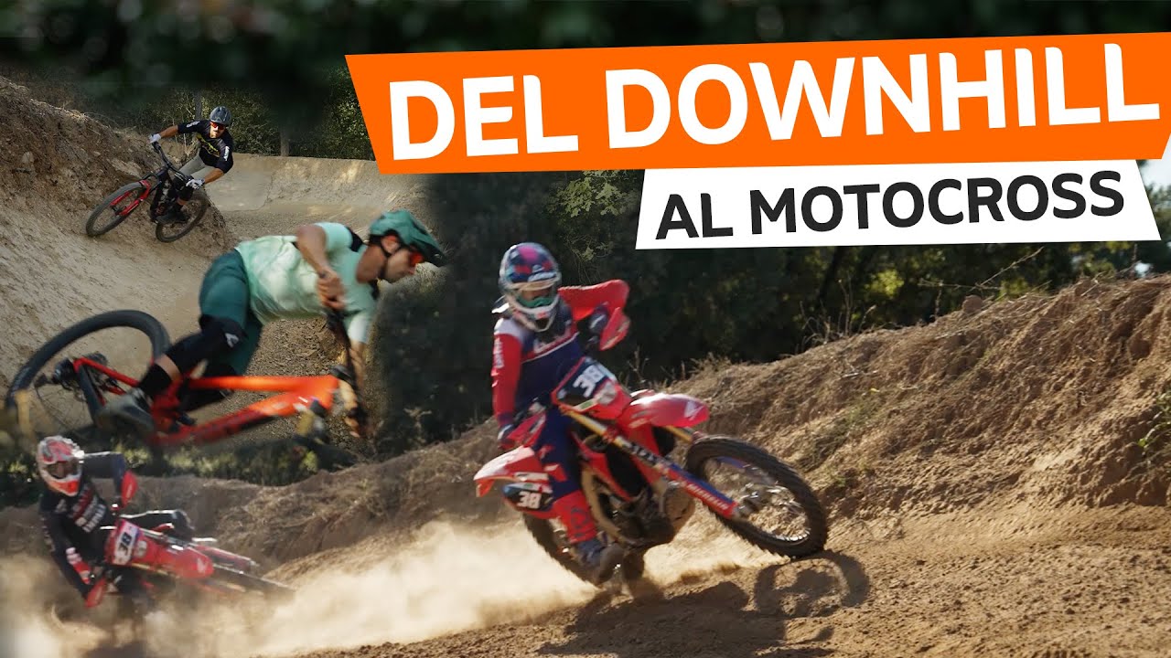 Qué pasa cuando un downhillero decide montar en moto con un profesional?