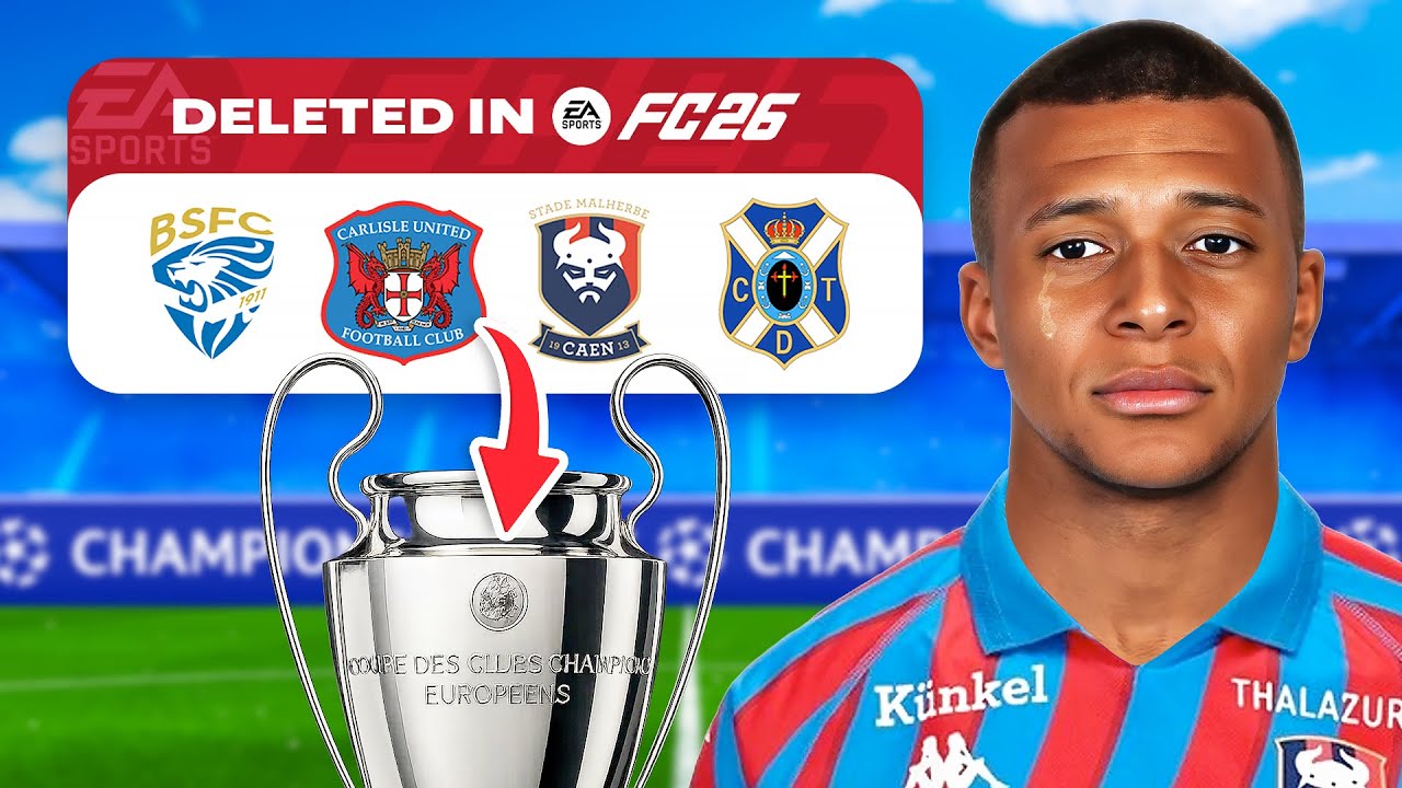 Champions League, But Clubs That Will Not Be in FC 26...😢