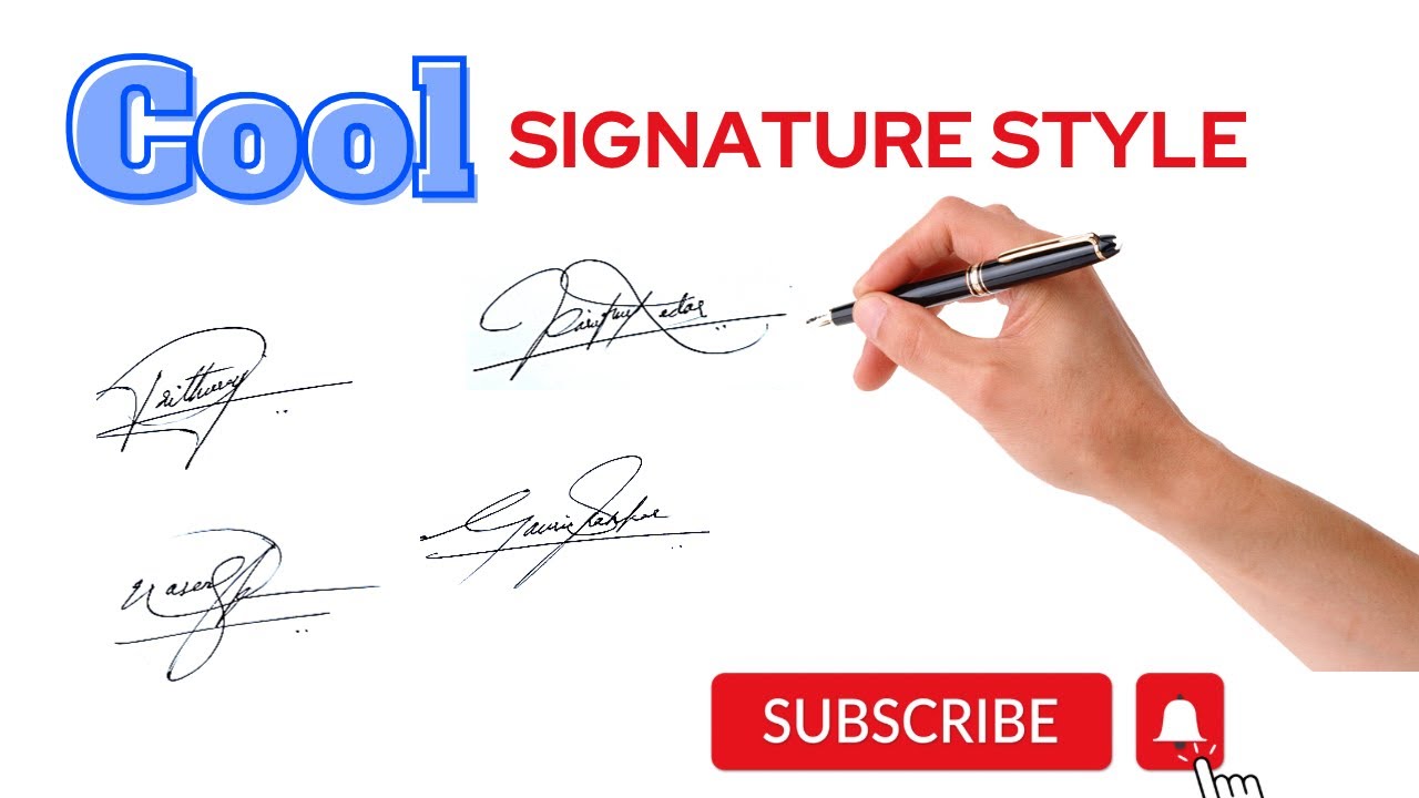 Cool signature | unique signature style | professional name signature | good looking signature
