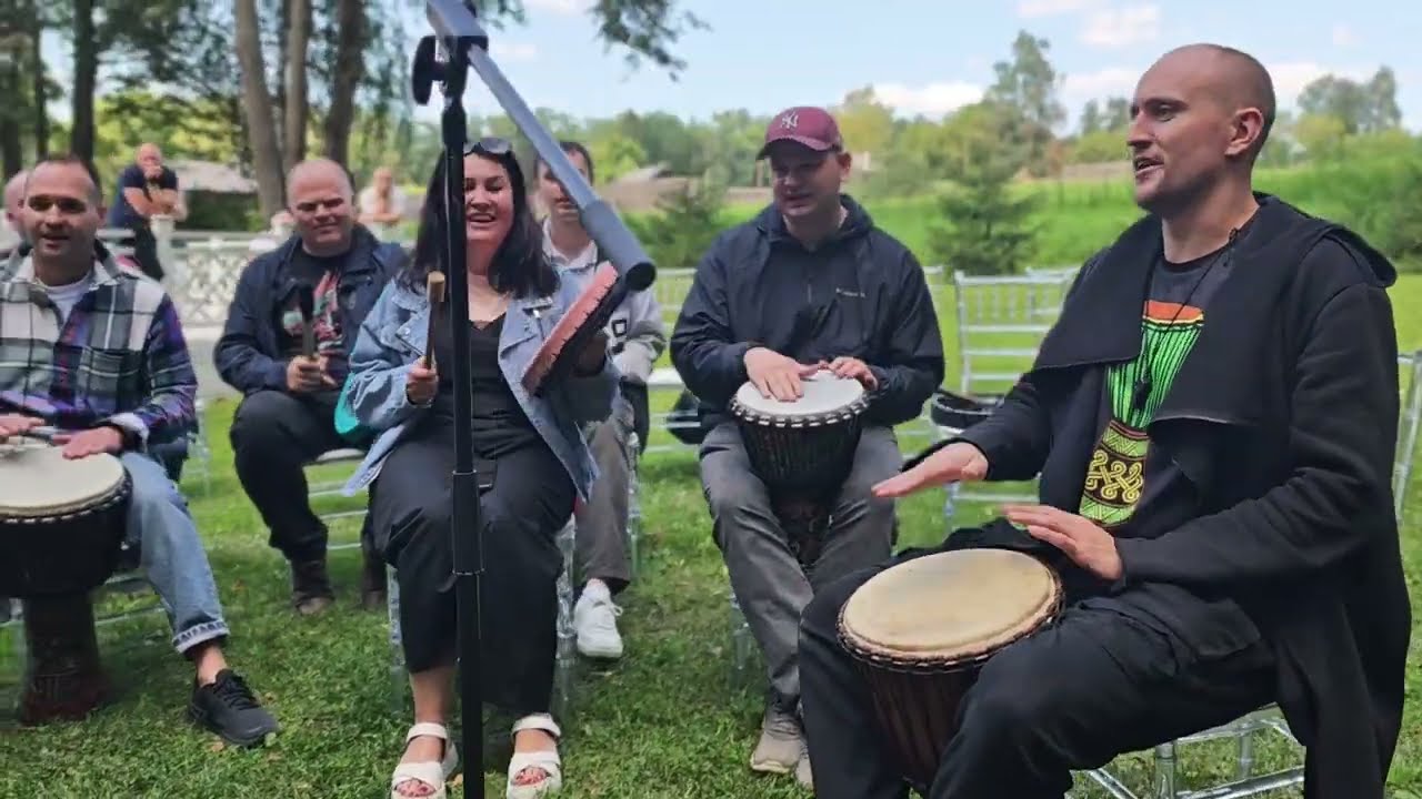 Летний тренинг с барабанами. Командное творчество