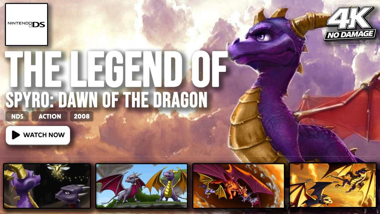 [NO DAMAGE] The Legend of Spyro: Dawn of the Dragon | NDS LONGPLAY | FULL GAME | 4K
