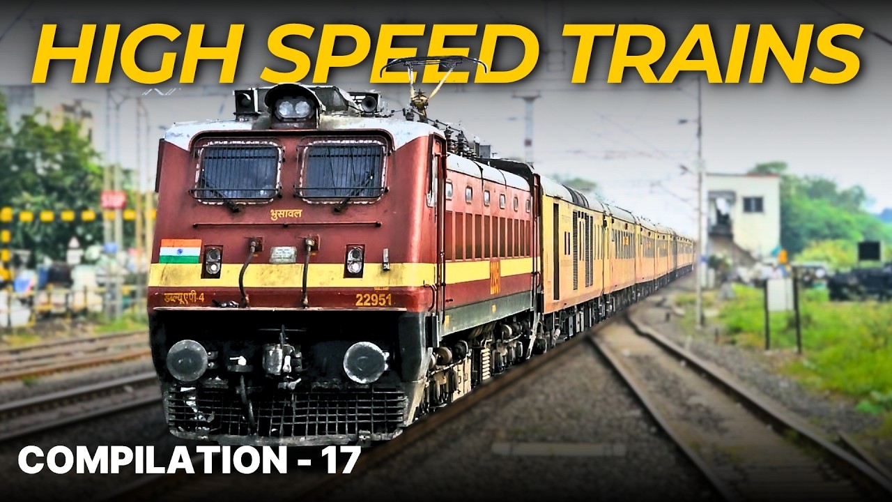 Compilation - 17 | High Speed Indian Trains | Superfast Express | Western Railway | Indian Railway