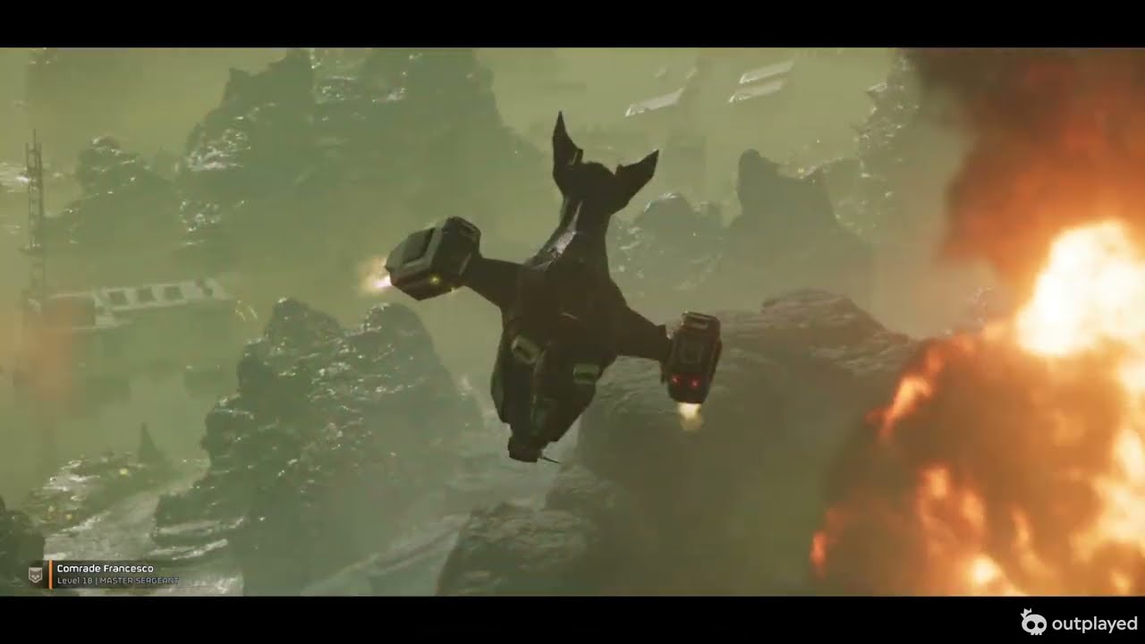 Helldivers bugs LvL 2 mission / no commentary