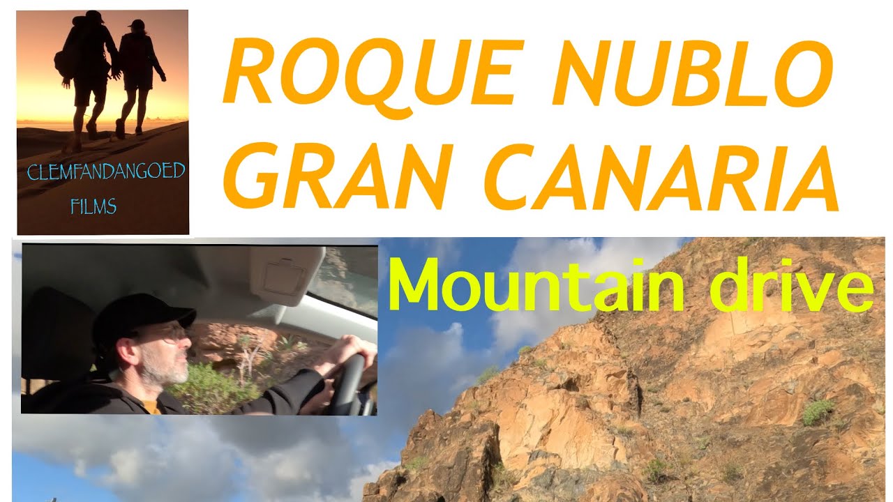 Gran Canaria drive from Roque Nublo towards maspalomas