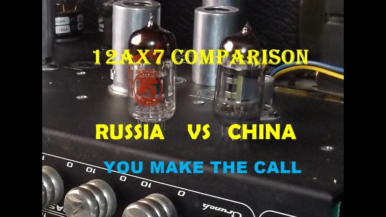 SHUGUANG CHINA 12AX7 vs FENDER GROOVE TUBES 12AX7 Tube Comparison Peavey XXX Amp