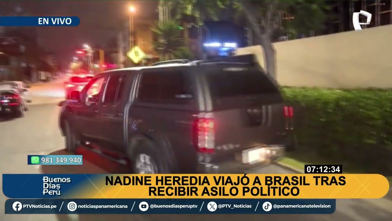 Nadine Heredia partió a Brasil en la madrugada tras obtener asilo del gobierno de Lula da Silva 2