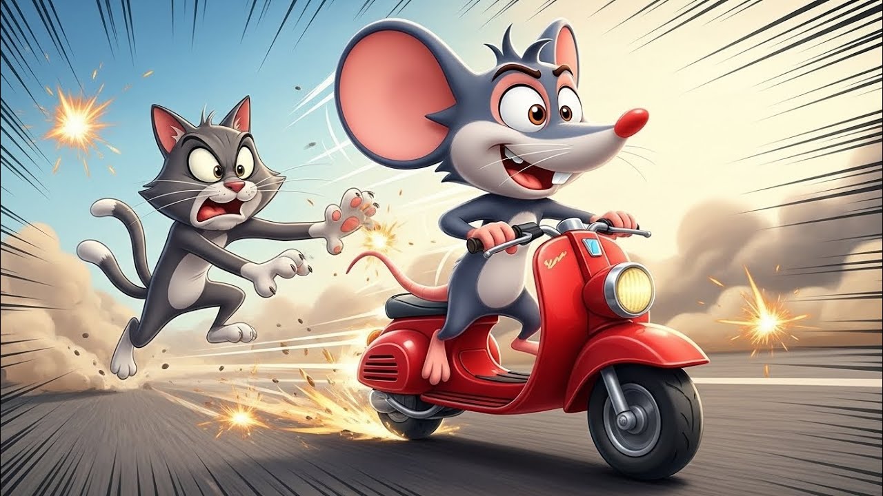 Zappy vs Zoom 🚀 | Whiskers at Full Throttle | Original 3D Cat & Mouse Cartoon