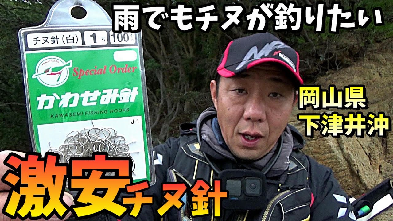 DAN DAN 心魅かれてく♪雨でもチヌが釣りたい！ in 岡山県下津井沖