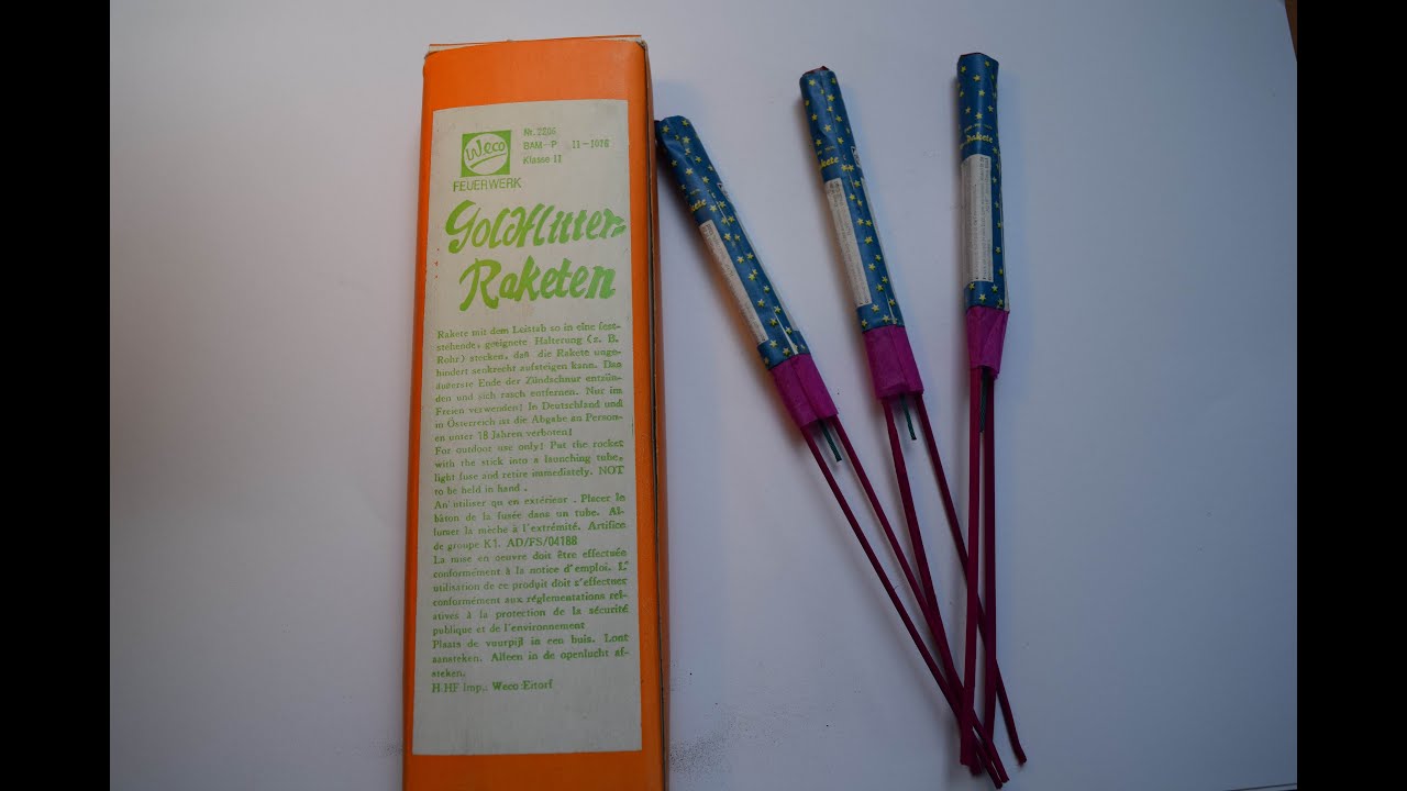 Weco Goldflitter Rakete (Alt)