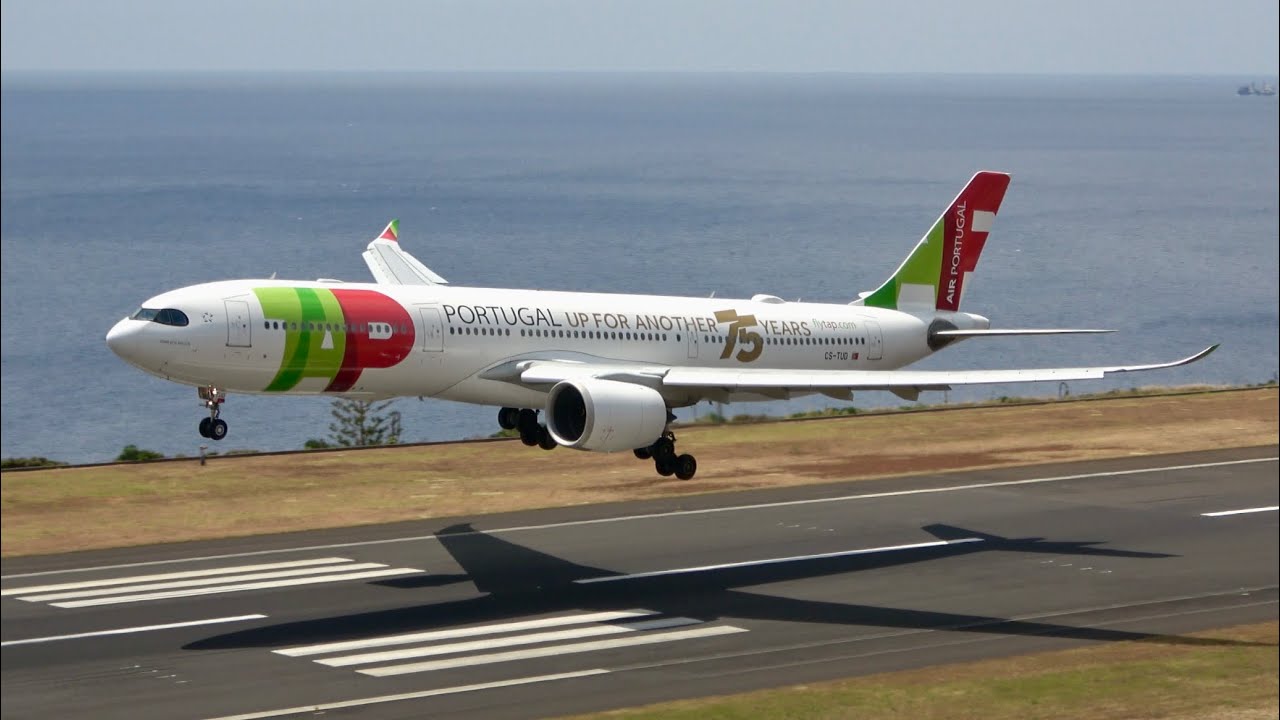 Pure Pilot skill at Funchal Airport, Madeira Planespotting in 4K June 2025 Part 2