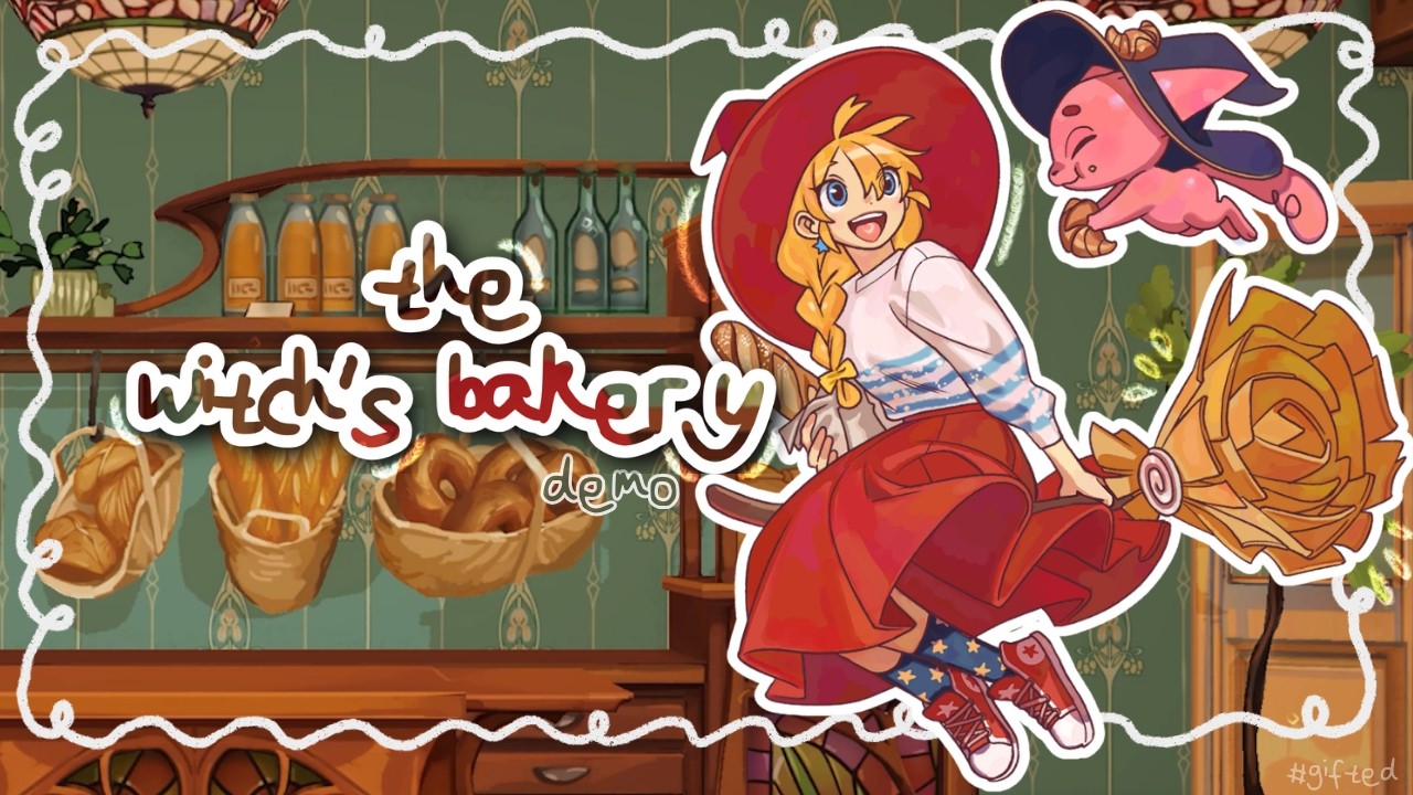 gripping & nostalgic ghibli-coded witchy baking adventure ── .✦ the witch's bakery asmr longplay 🧹🥐