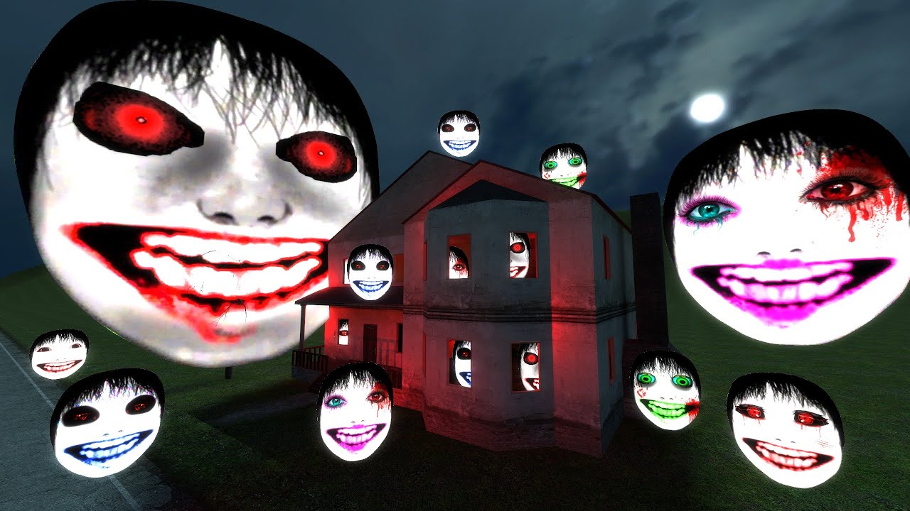 Yoshie Ghost, Haunted House in Midnight Tornado | Nextbot Chase GMOD