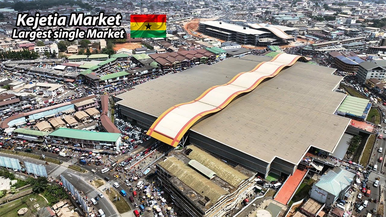 Крупнейший единый рынок в Западной Африке — рынок Кеджетия, Гана 🇬🇭