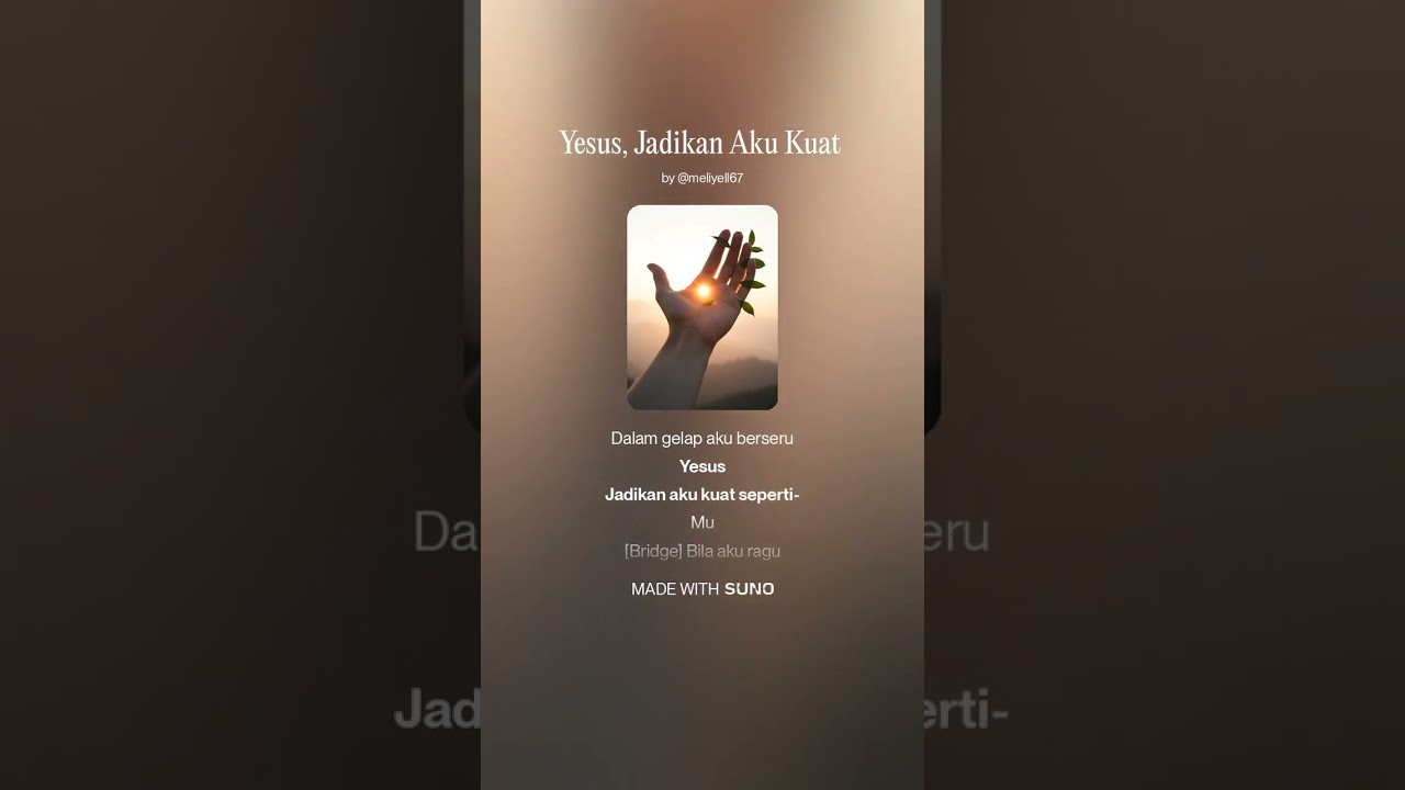 YESUS JADIKAN AKU KUAT .. 