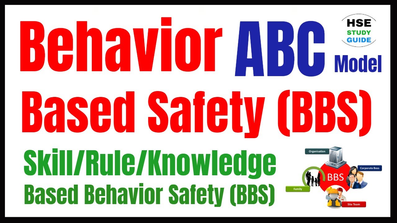 Behavior Based Safety BBS | ABC Model | Skill/Rule/Knowledge Based Behavior Safety | HSE STUDY GUIDE