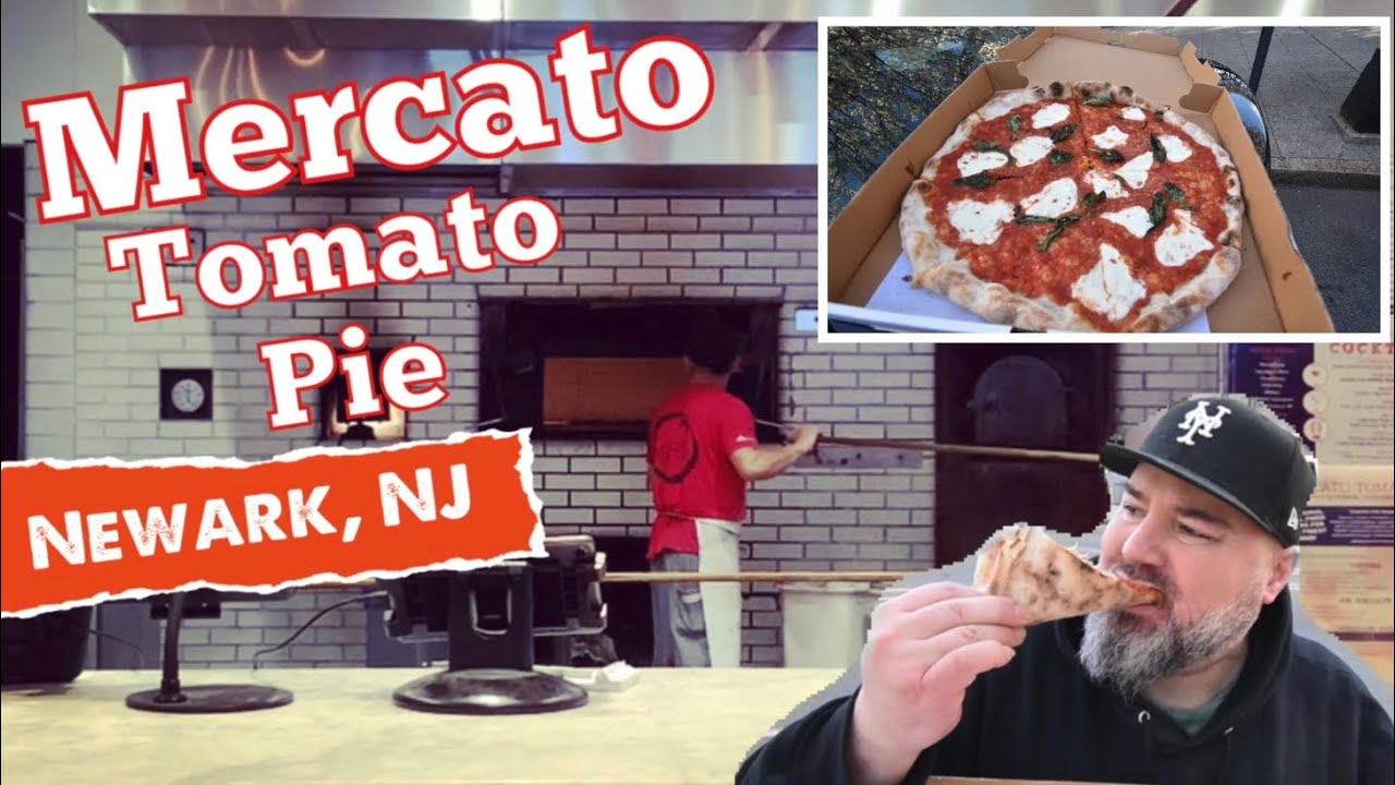 Pizza review: MERCATO TOMATO PIE (Newark, New Jersey) Artisanal Coal Fired.