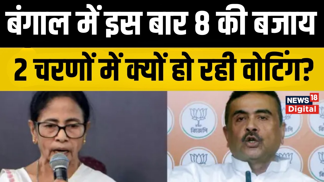 West Bengal Election 2026 : बंगाल में सिर्फ दो फेज में मतदान, किसका फायदा-किसका नुकसान? BJP | TMC