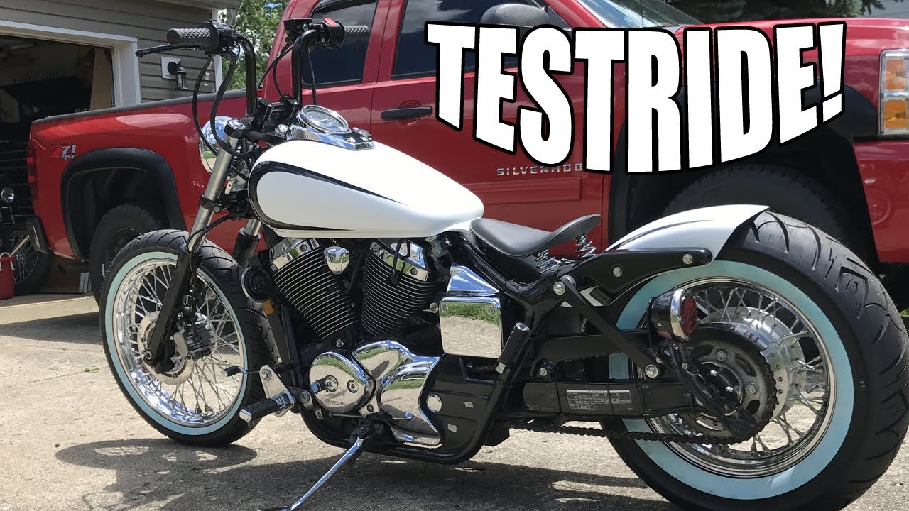 INSANE Custom Honda Shadow Bobber Testride!!