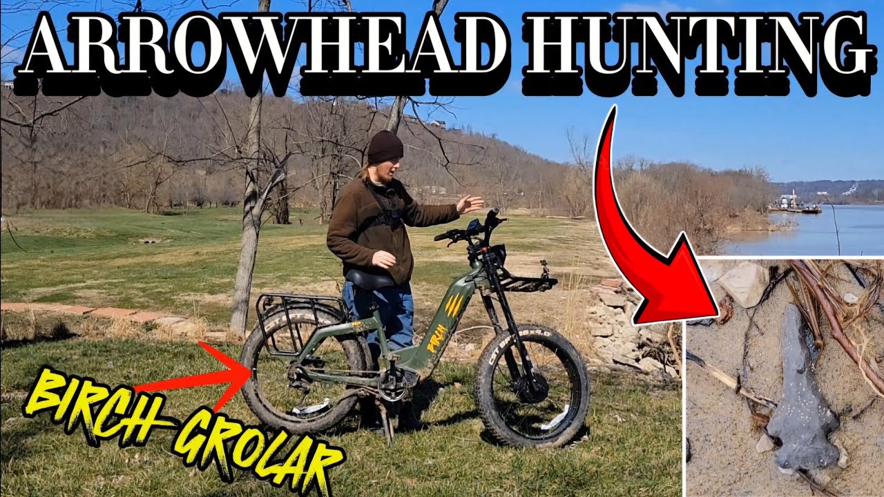 Arrowhead Hunting the Ohio River/ BIRCH GROLAR EBIKE!
