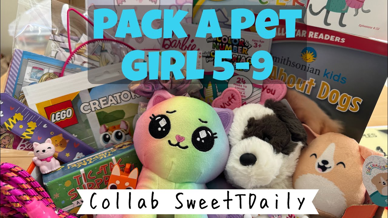 Распаковка коробки OCC Shoebox для девочек 5-9 лет / Набор питомцев 🐶🐱🐾 Совместная работа со Swee...