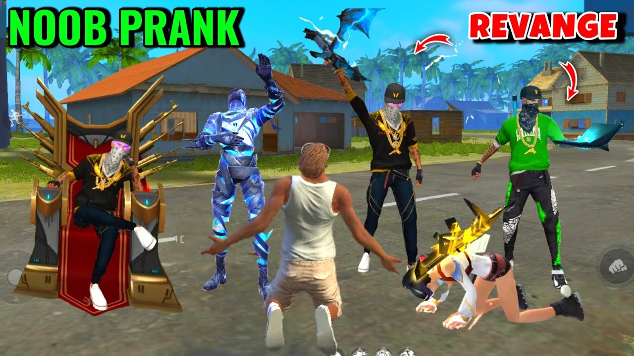 Pro Cute Girl Call Me Noob 😭 कलुआ Adam Revange 👿 Noob Prank ⚡ Free Fire 🔥 Y GAMING