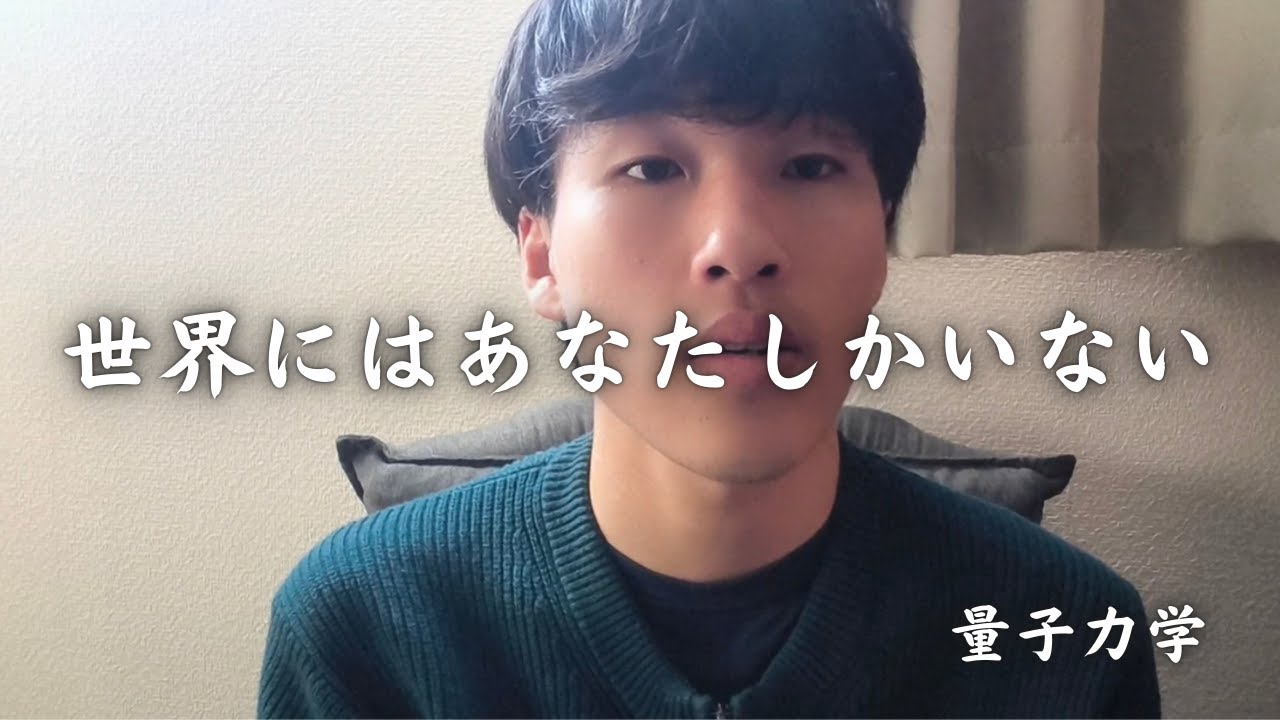 【世界にはあなたしか存在しない！？】量子力学的解説。