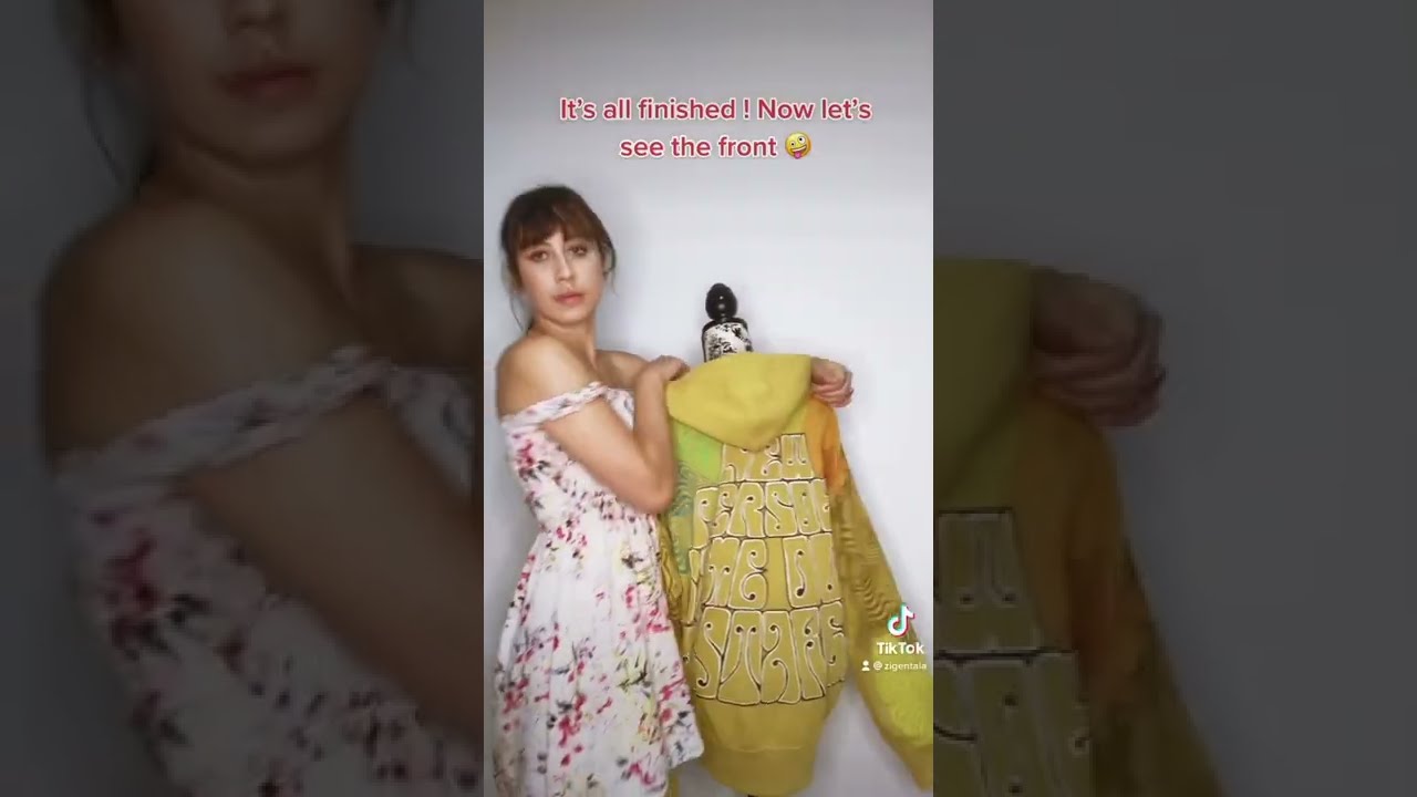 Hoodie Psychedelic Clothes Customisation - Painting on Clothes Fashion and Style TikTok 