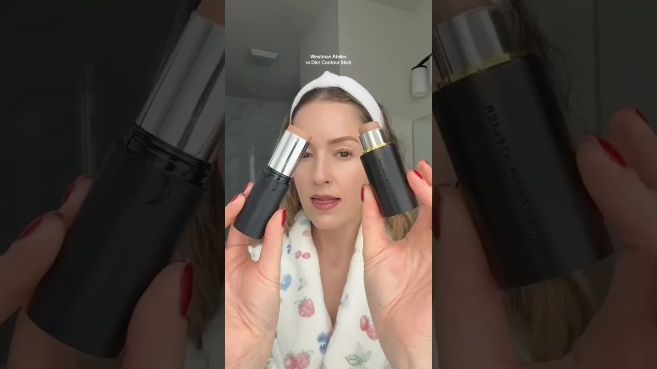 Westman Atelier vs Dior contour stick #makeupshorts #contour #makeuplover
