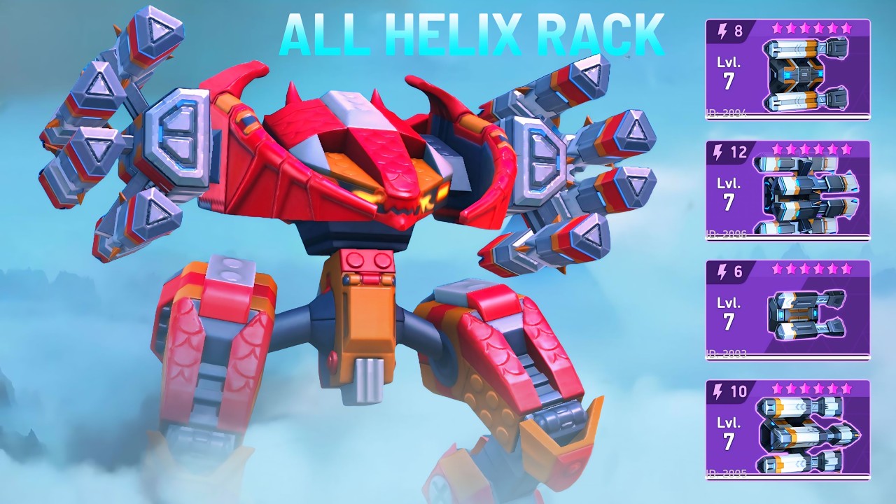 Stalker with Helix Rack 6 8 10 12 - Mech Arena