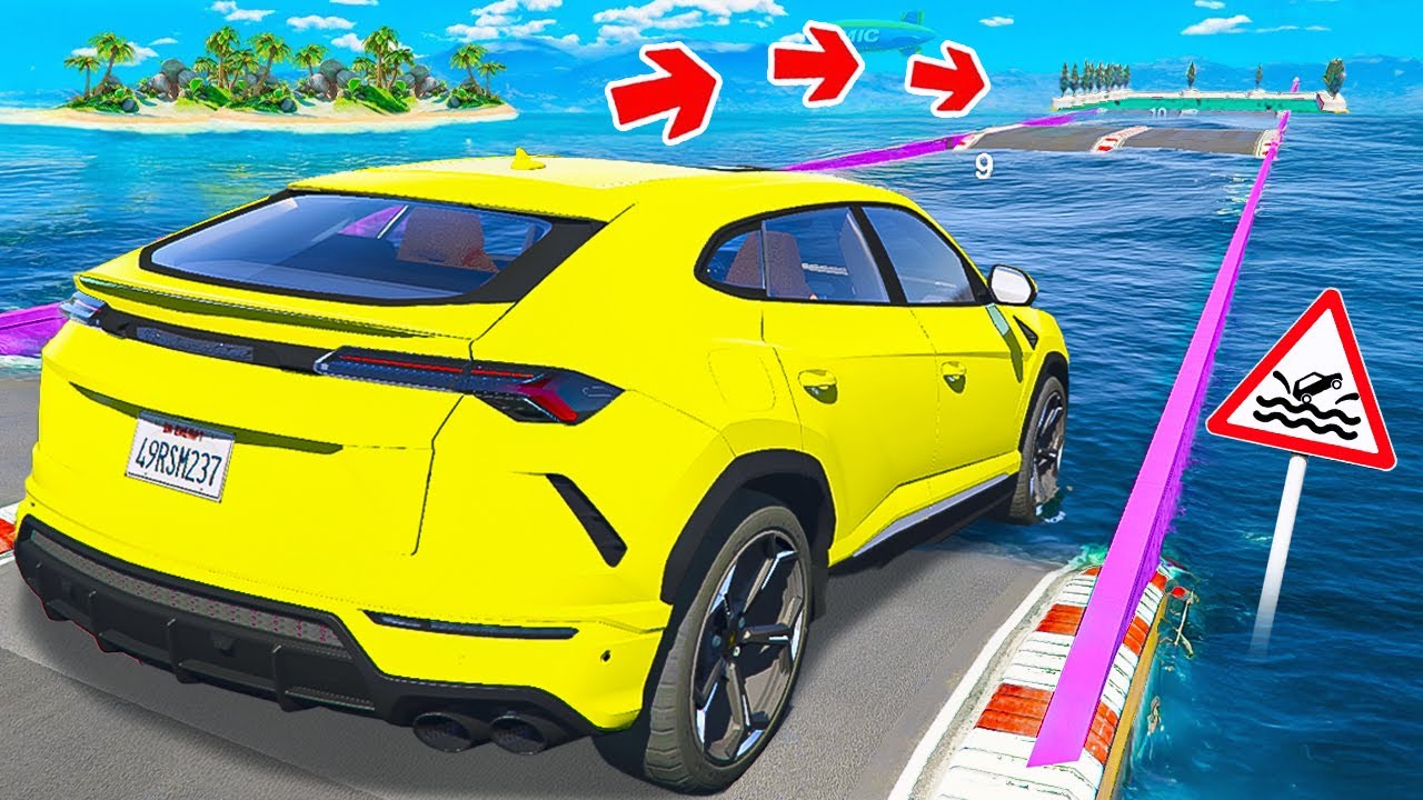 СМОЖЕТ ЛИ ГИГАНТСКИЙ LAMBORGHINI URUS ПРОЕХАТЬ ГЛУБОКУЮ ЯМУ С ВОДОЙ В ГТА 5! ЭКСПЕРИМЕНТЫ В GTA 5