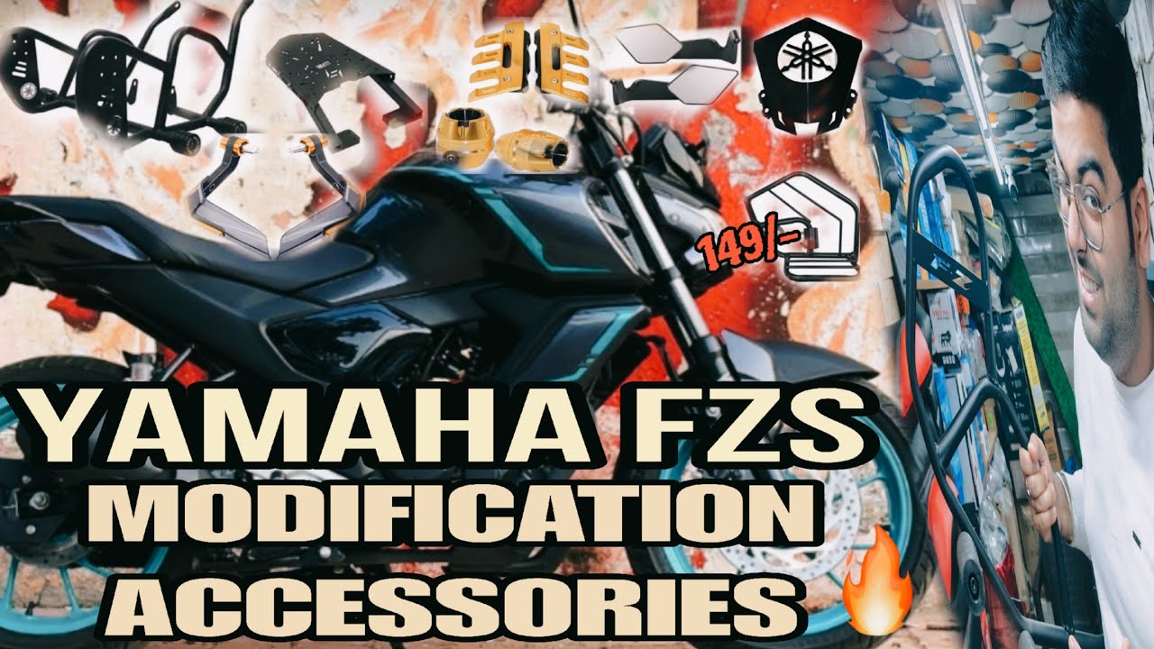 YAMAHA FZS ALL MODIFICATION ACCESSORIES 🔥💯 // FZS MODIFIED // BEST ACCESSORIES FOR MODIFICATION..😍