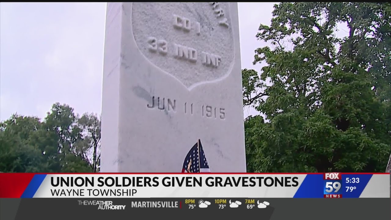 Wayne Township honors Civil War Veterans with new headstones.