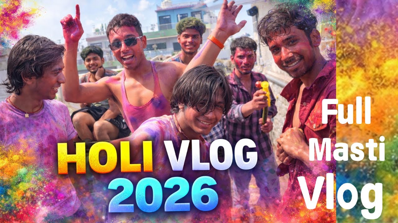 Best holi celebration with friends | Dosto Ke Saath Holi Celebration 🔥|Full Masti & Colors Holi 2026